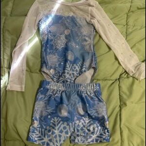 Kids Blue Snowflake Pajama Set